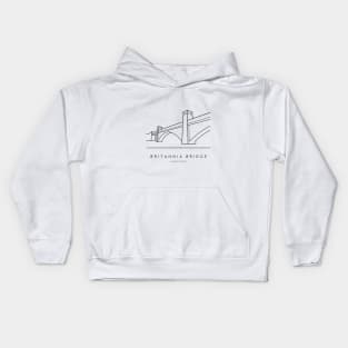 Britannia Bridge - Anglesey Kids Hoodie